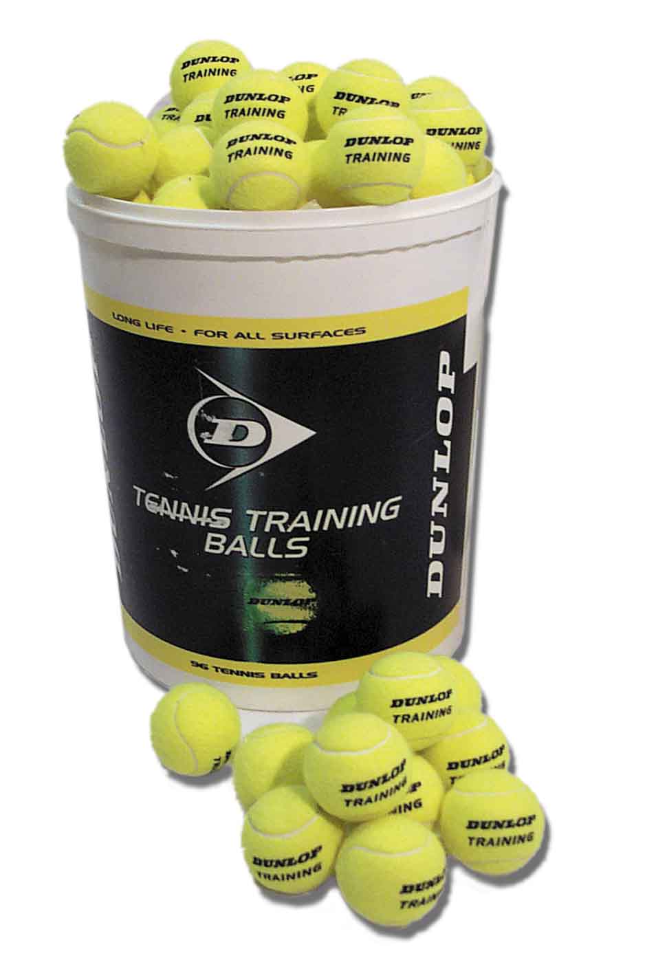 2x4=8 Stück Dunlop Trainer Tennisbälle VDT Sport Tennis Balls 2 Dosen gelb 